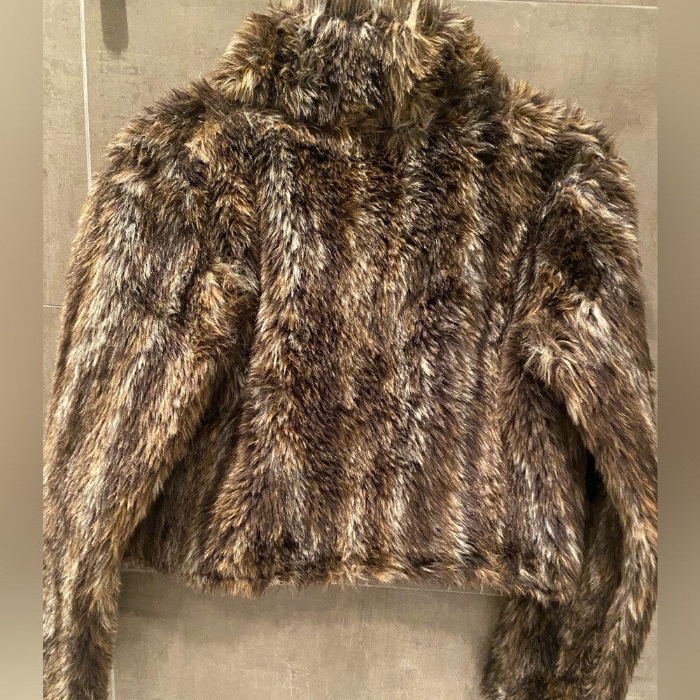 Faux fur jacket